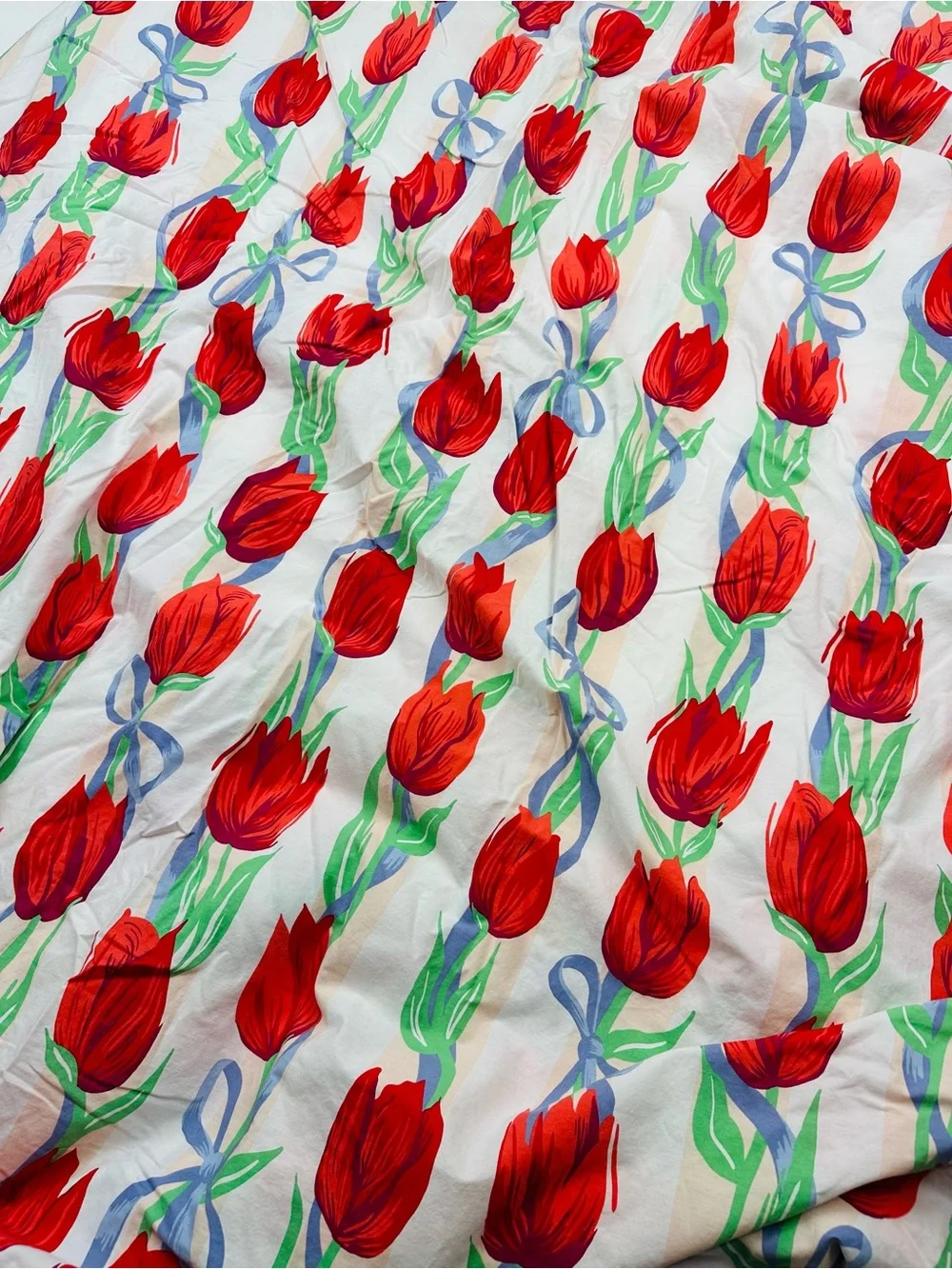 Urban Outfitters Kristen Tulip Floral Duvet Cover Bedding Twin